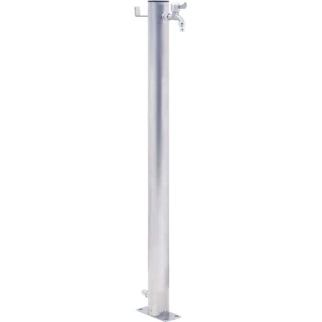 80 cm runde Gartenwassersäule aus Edelstahl (1/4)