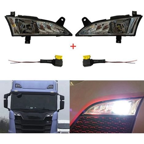1 jeu de couleurs : voir photo. Matériau : ABS 24 V. Feu antibrouillard avant droit pour automobile, compatible avec Scania. (1/4)
