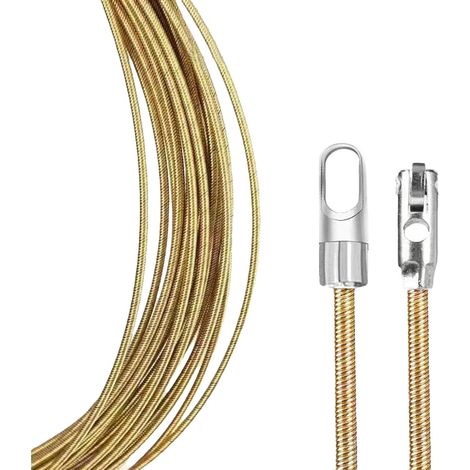 Extractor de enhebrador para electricista ZOLGINAH  Extractor de cable de cinta pasacables, enhebrador de cable eléctrico accionado por resorte  Dispositivo de enhebrado de cables tirando de cables pa (1/5)