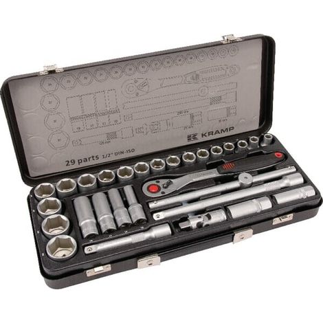 Serie di bussole 1/2" 29 pezzi UNIVERSALE 180429200KR