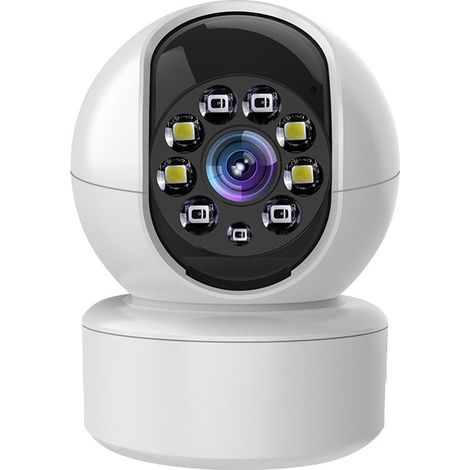 Caméra A10 HD 1080P sans fil, interphone vocal bidirectionnel, caméra de surveillance de sécurité intérieure, vision nocturne couleu (1/3)