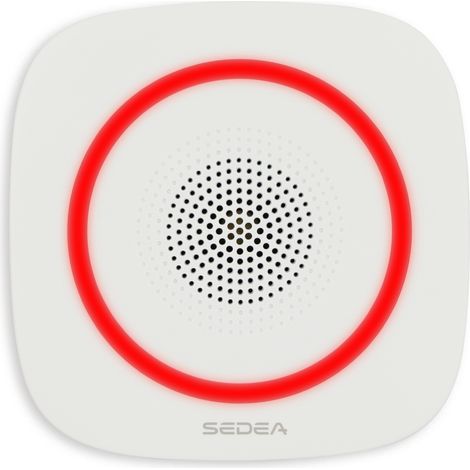Sirène intérieure sans fil 110 dB, 868 MHz - SEDEA HERA PRO (Hikvision AX PRO DS-PS1-I-WE/Red) (1/5)