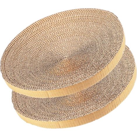 Plaque Gratte-Cat - Carton Ondulé Épais 3 mm - Pour Griffoir Chat Intérieur - Lot de 2 (1/5)
