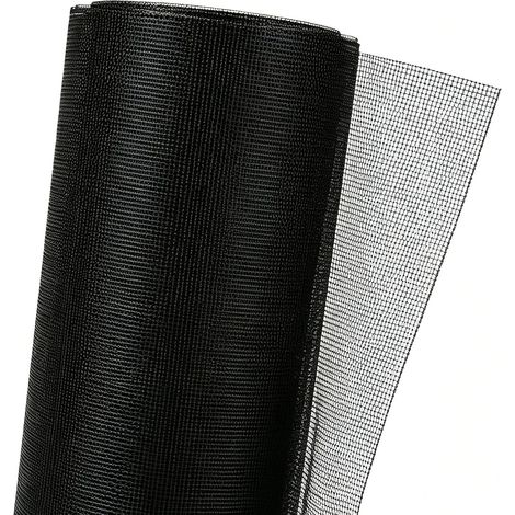Moustiquaire Fenetre 120 x 250 cm, Moustiquaire de Fenêtre en Fibre de Verre Découpable, Rouleau Moustiquaire Anti-Insectes, Mosquito Net Window pour Fenêtres et Moustiquaire Porte Fenetre, Noir (1/5)
