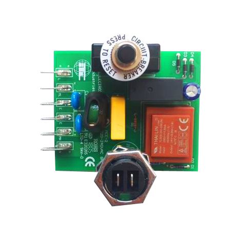 Carte électronique pour centrale d'aspiration Saniflo 1 moteur, avec disjoncteur 10A