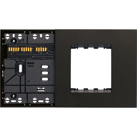 VIMAR - 32614.G XT 4M support mixte avec plaque noire