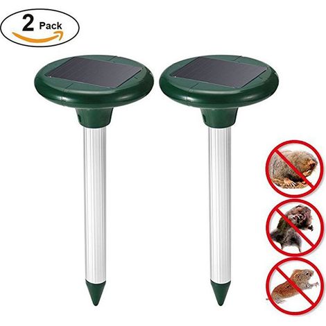 répulsifs solaires à ultrasons - Pour le jardin - Protection contre les taupes et les campagnols (1/5)