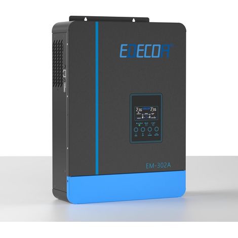 Onduleur Hybride 24v 3000w MPPT 80A 3.2KVA/3000W 220v Pur Sinus (Off-Grid) Chargeur Solaire avec Chargeur de Batterie, réseau prioritaire, régulateur de Charge Solaire (1/5)