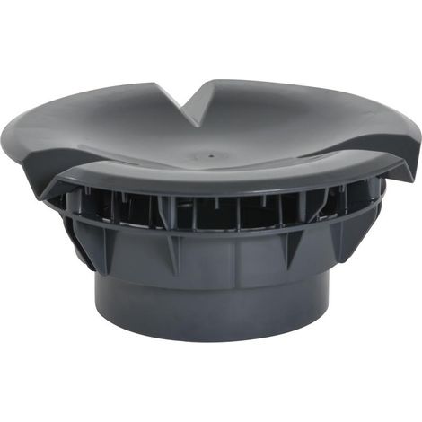 Nicoll – Chapeau aéraulique simple pour VMC Ø160 – PVC anti-UV – Protection pluie et débris – Débit d’air optimisé – Installation facile