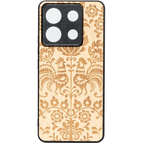 Custodia in legno Bewood per Xiaomi Redmi Note 13 5G POLACCO FOLK ANIEGRE (1/2)
