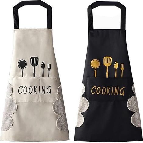Küchenschürzen für Damen und Herren, professionelle Kochschürzen für Damen und Herren, Gastronomieschürzen, wasser und ölabweisende Putzschürzen (1/5)