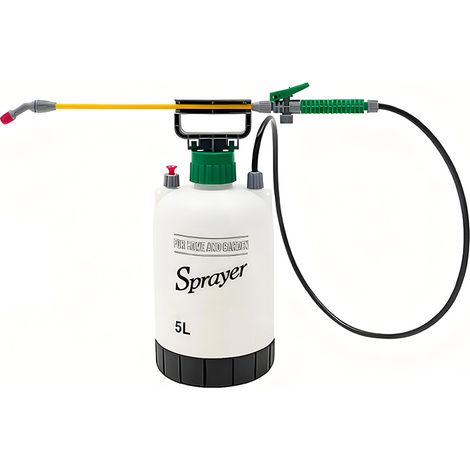 Pulvérisateur de Jardin 5L Pulvérisateur à Pression Manuel avec Lance et Sangle Application d'Herbicides et Insecticides (1/2)