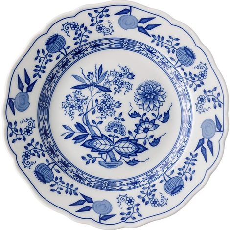 Assiette avec Aile Porcelaine Bleu 19 cm (1/2)