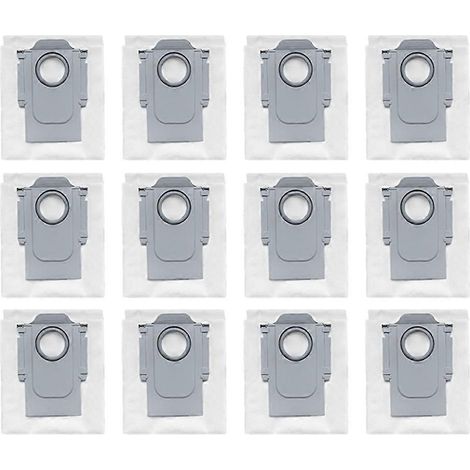 Lot de 12 sacs à poussière de rechange pour aspirateur robot Xiaomi Roborock P10 / Q Revo (1/5)