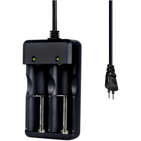 Chargeur de batterie au lithium réversible à charge rapide 26650 Chargeur universel 3,7 V 18650, peut charger une lampe de poche et une lampe frontale (1/4)