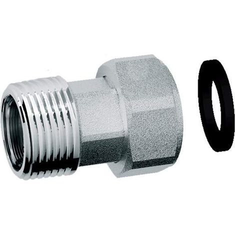 Racor de unión de latón cromado con tapa móvil FAR 8323  3/4” X 1/2”