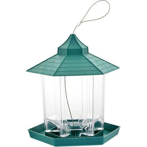 Mangeoire à Oiseaux, Suspendu à mangeoire à Oiseaux Sauvages en Plein air Contenant des Aliments pour Oiseaux (1/5)