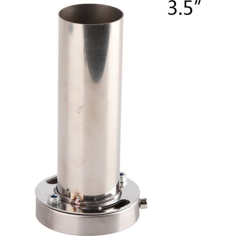 Embout de silencieux d'échappement rond universel réglable de 85mm, silencieux sonore amovible (1/5)