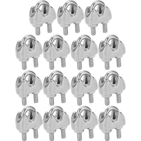 15 Stück 1/16 Zoll M2 Edelstahl-Kabelbinder, U-Bügelbefestigung (1/5)