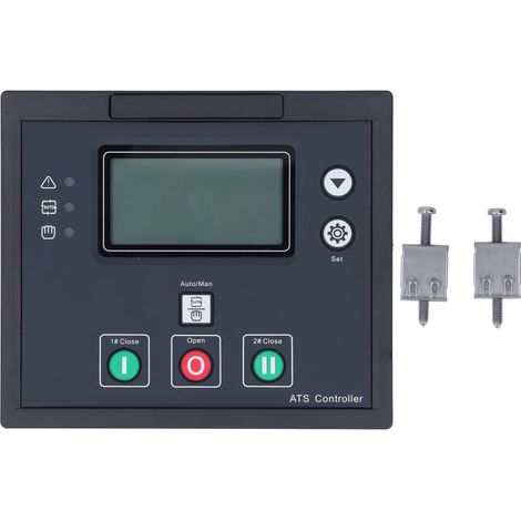 Module Contrôleur Générateur ATS, Panneau de Commutation Double Puissance, Écran LCD, IP65, Tension 170-270V, Module de Gestion de Groupe Électrogène. (1/5)
