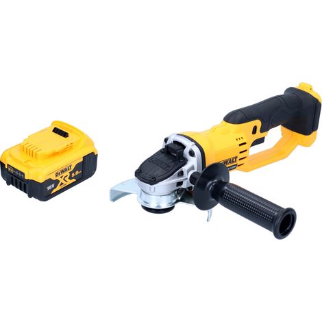 DeWALT DCG 412 Mini Amoladora angular a batería XR 18V + 1x Batería DCB 184 5,0 Ah - Sin cargador, sin maletín incluidos