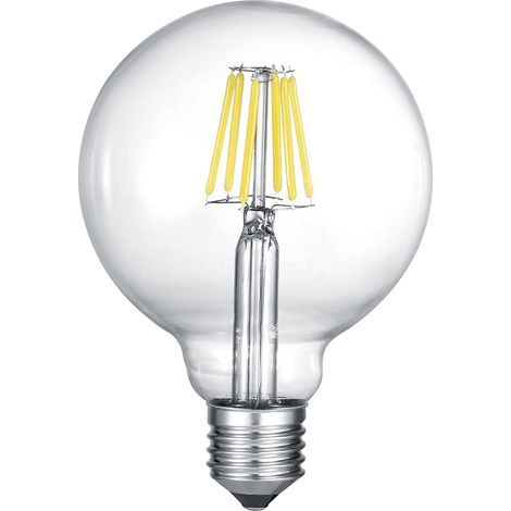 E27 Filament LED - 8 Watt, 806 Lumen, warmweiß, Ø9,5cm - 3 Stufen Dimmer (1/5)