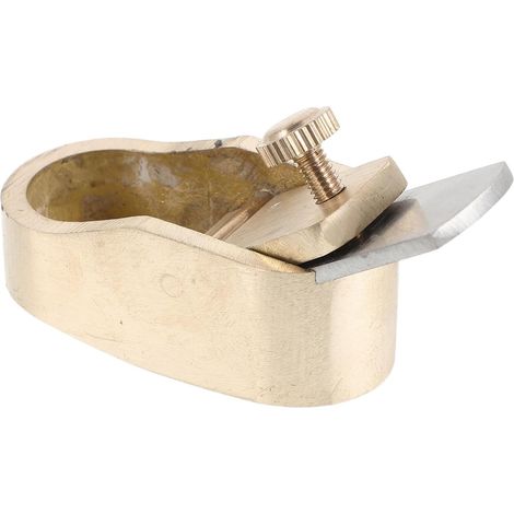 Rabot à Pouce Mini en Laiton pour Violon Lame 12 MM Outil Portable pour Fabrication d'Instruments et Travail du Bois Précision pour Pièces et Réglages d'Instrument de Musique (1/5)