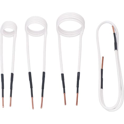Induction Heating Coil Kit, 2.5mm Induction Heating Wires Brass Core 4 Pieces 20 30 40 750mm Portable for Automobiles for Removing Rusty Nuts. (1/5)