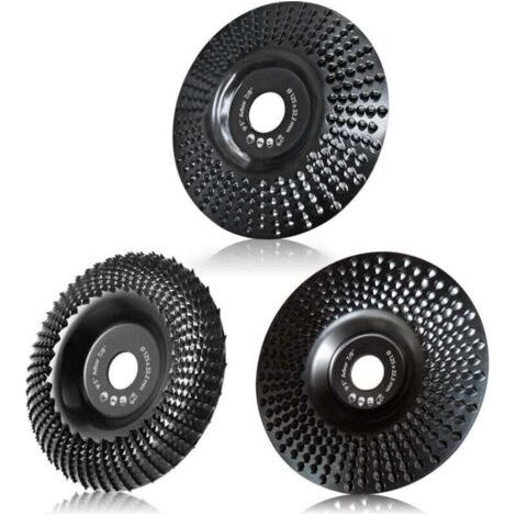 125-mm-Holzschleifscheibe, 3-teiliges Set zum Formen, Schleifen und Trennen. Scheiben für Winkelschleifer.
