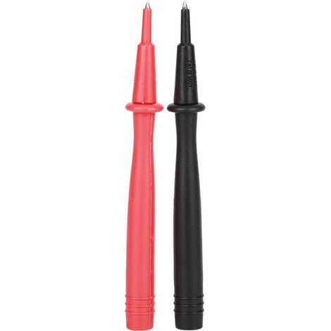 Sonda para multímetro, accesorio para voltímetro, punta de cobre niquelado, aguja de 2 mm, conector banana de 4 mm, 2 unidades -Crezuo