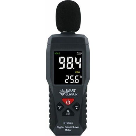 Enregistreur de Niveau Sonore Testeur du Bruit Sonomètre Audionumérique Sonomètre 30-130dB Luxmètre (1/4)
