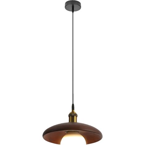 Suspension 18 cm, lustre vintage avec ampoule, plafonnier, lampe de chevet, éclairage d'îlot pour cuisine, salle à manger, chambre (lumière chaude) (1/5)