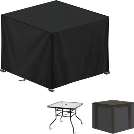 Housse Salon de Jardin Exterieur, Housse Table de Jardin, 420D Tissu Oxford Bâche Table Jardin, Housse Protection Table Jardin, Imperméable Housses pour Table de Jardin, Carré, 60x60x60cm (1/5)