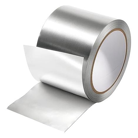 Aluminium Tape 50mm x 10m UV Resistant Water and Grease Resistant Heat Insulation Waterproof Installers Electricians (1/5)
