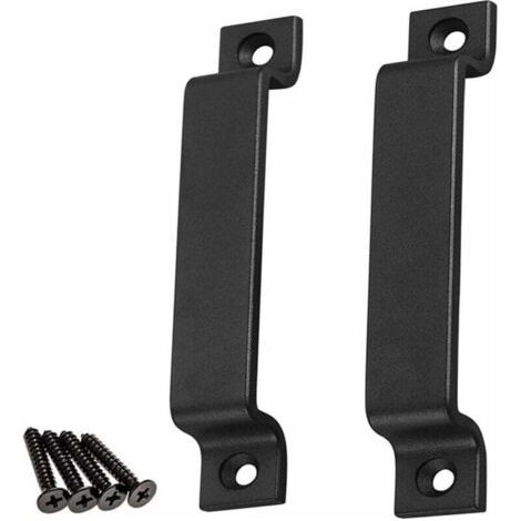 INHHUB Poignée de Poignée de Porte de Grange,2pcs poignées de porte de grange pour porte en bois, pour portail/abris de jardin, Cuisine Armoire Porte Poignées Placard Tiroir Chambre Me