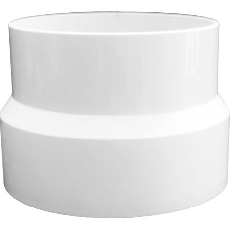 1 Réducteur Conduit, ABS, 100mm à 75mm, Adaptateur Universel, Tuyau Ventilation, Système Rond