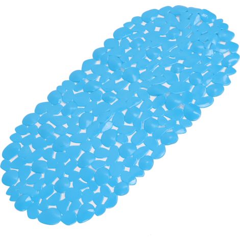 Tapis de baignoire PVC antidérapant avec trous d'évacuation et ventouses pour douche, salle de bain et institut de beauté (1/5)