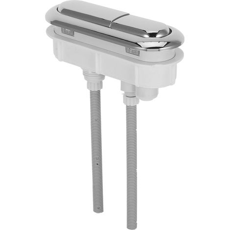 Bouton-poussoir Double pour Réservoir, Abs, Argenté (1/5)