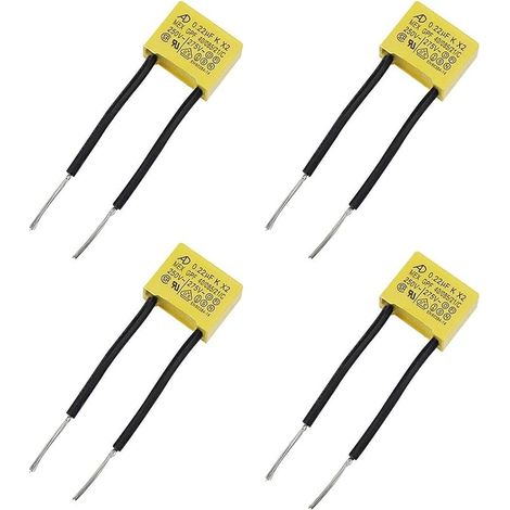 4 Pièces Condensateur Polypropylène 0.22uf 275V X2 Condensateur Sécurité pour feux clignotants ampoules LED non éteintes Composants Condensateurs (1/5)