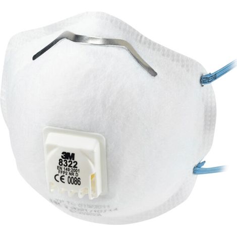 3M Jeu de masques de protection respiratoire Série 8300 P2V 10 pièces