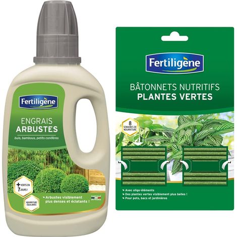 Engrais Liquide Arbustes en Pots, Buis et Bambous 400 ml - Arbustes plus vert en 7 jours - 400 ml jusqu'à 28 L de solution diluée (1/5)