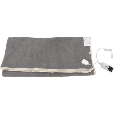 Schnellheizende elektrische Heizdecke, intelligentes Thermostat, grau, 220-V-EU-Stecker, 180 x 90 cm, 80 W, für Bett, Zuhause und Studentenwohnheim (1/5)