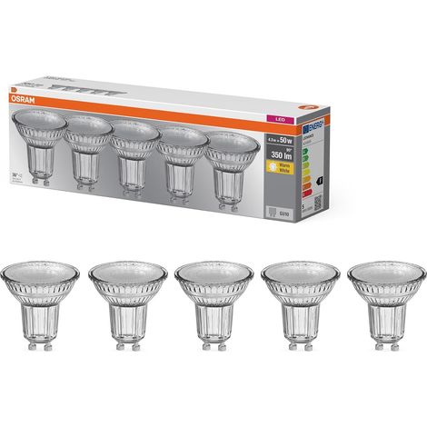 Spot LED Base PAR16 4,3 W 827, blanc chaud 2700 K, GU10, 36°, 350 (1/5)