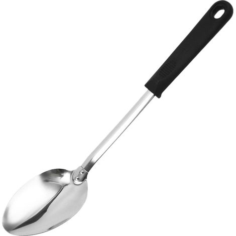 Basting Spoon - Spoon - 13 Inch - Stainless Steel - Long Handle - For Soups Rice Pasta Cooking - 1 Piece (1/5)