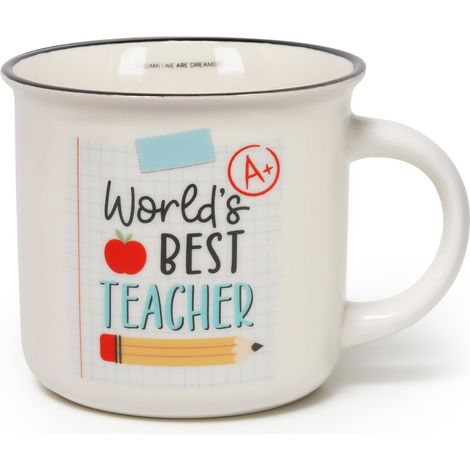 Tasse Cuppuccino en porcelaine New Bone China, tasse de petit déjeuner, tasse à café Thé lavable au lave-vaisselle, idée cadeau pour professeur maître, diamètre 10 cm, capacité 350 ml, thème (1/3)