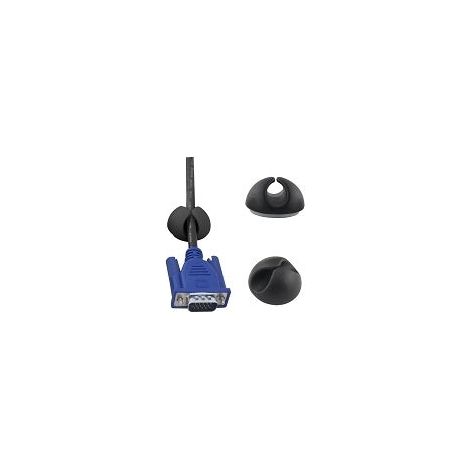 Esperanza Multipurpose Cable Clips Eba101K Black