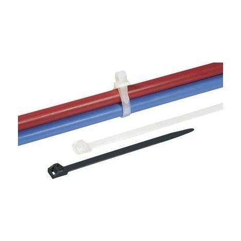 HellermannTyton 111-70110 RLT150-N66-BK-L1 Fascetta per cavi 770 mm 8.90 mm Nero riutilizzabili, stabile al calore 50 p (1/4)