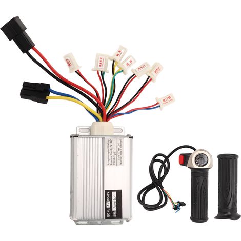 Kit de contrôleur électrique en alliage d'aluminium avec poignée d'accélérateur en caoutchouc pour vélos et motos électriques 48V 1000W (1/5)