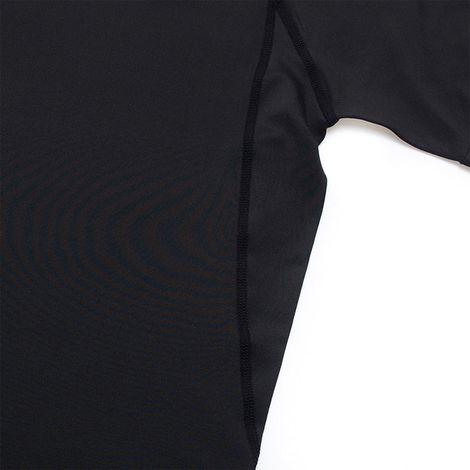 Kurzarm-Kompressions-Sportshirt für Herren, schnelltrocknend, schwarz, Größe L (1/5)
