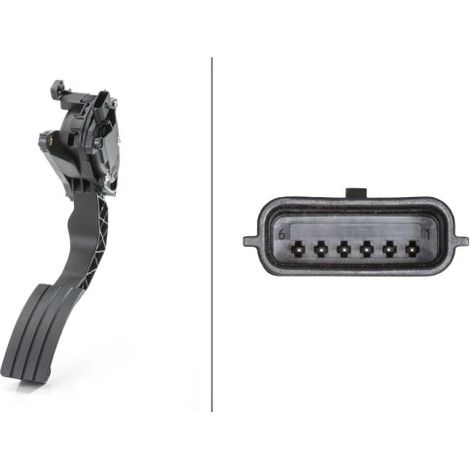 Capteur, position d'accelerateur Hella 6PV 009 978-721 DACIA 18 00 263 42R